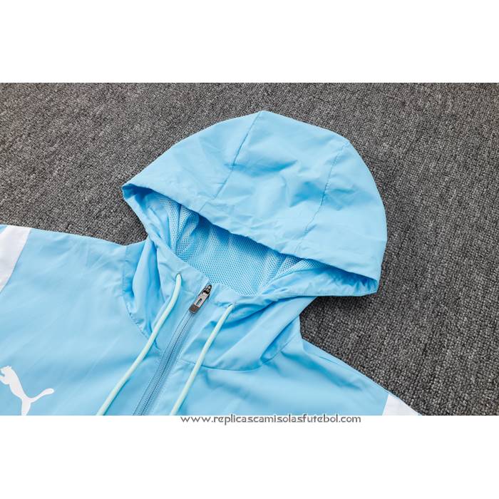 Chandal de Corta-vento do
 Manchester City 2024-2025 Azul
